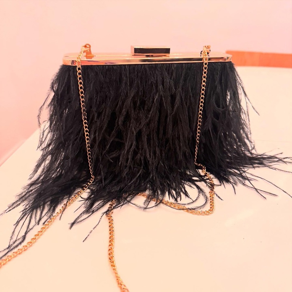 Feather Clutch/Crossbody